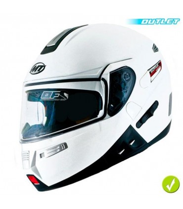 Casco Modular Raptor Blanco Liquidacion casco mt helmets RAPTOR